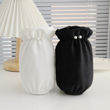 防污袖套女冬长款工作办公护袖韩版学生时尚套袖可爱卡通成人袖头