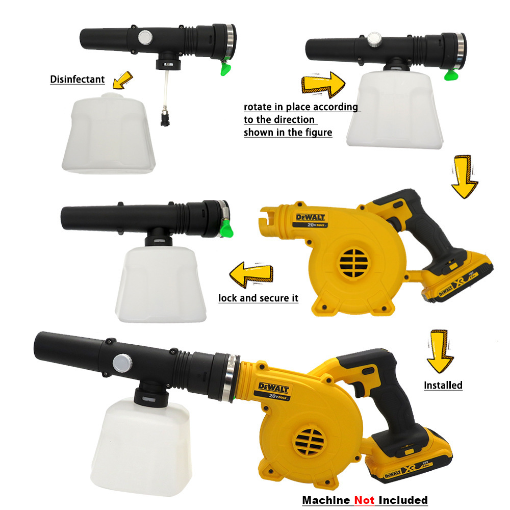 手提式弥雾机 锂电池喷枪工业吹风机 跨境热卖雾化消毒喷雾器现货