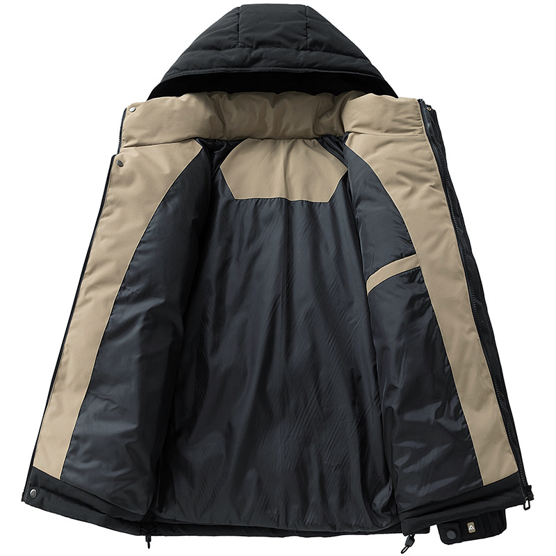 Invierno de asalto hombre nuevo tipo de algodón grueso abrigo a prueba de viento chaqueta de algodón cálido impermeable chaqueta de algodón