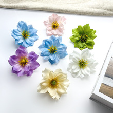 仿真小野玫花朵 带芯梅花头 diy簪花头饰花环材料包 摄影道具装饰