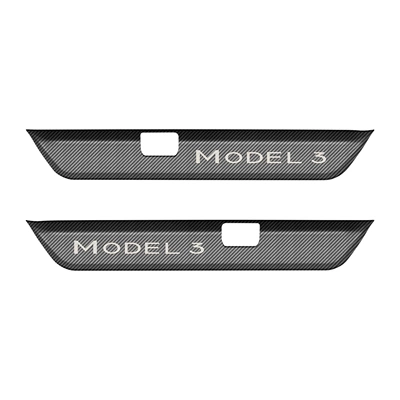 Strips, New Y Anti-Trampling Stainless – Şüşə kənarı xromları/moldingləri - renewal-3-front-door-carbon-fiber-pattern