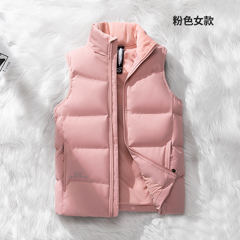 High-end suelto chaleco blanco de color sólido chaleco caliente hombro chaleco de plumón personalizado ropa de trabajo marca de moda hombre image 13