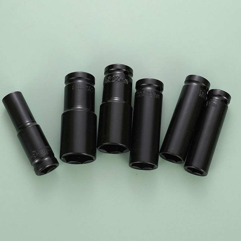 Negro manual manga alargada manga neumática hexagonal Jiutong 10 piezas neumático alargado manga conjunto 1/2 electroforesis