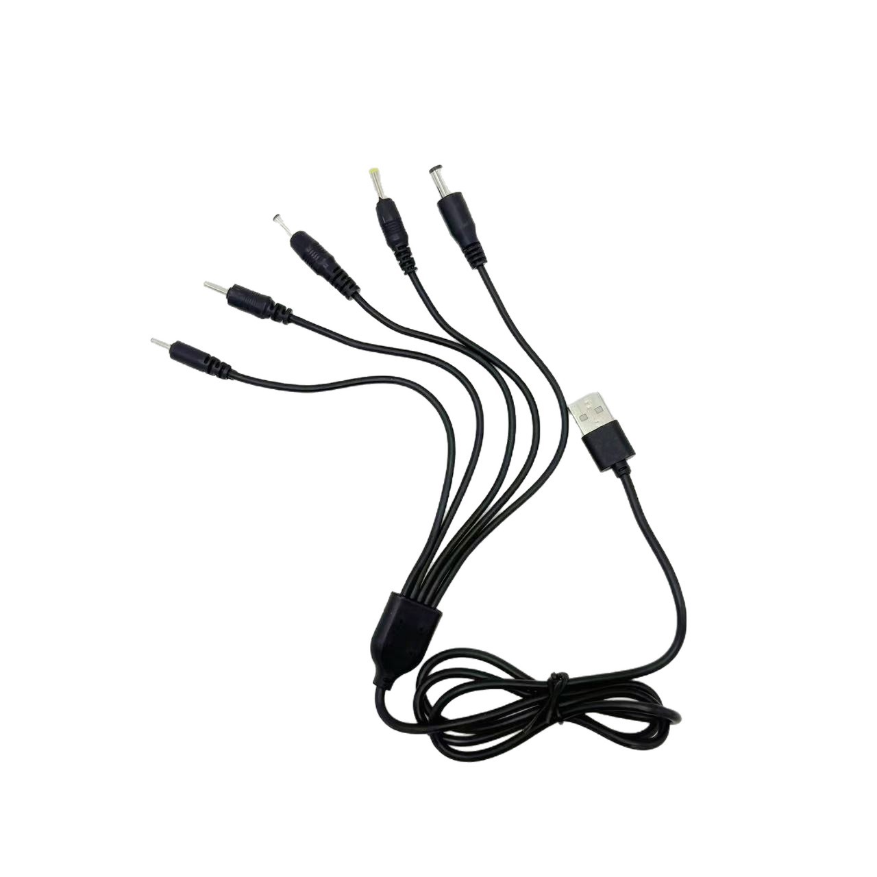 圓孔一拖五萬能充電線2.0/2.5/3.5/4.0/5.5音響檯燈玩具通用usb線 5