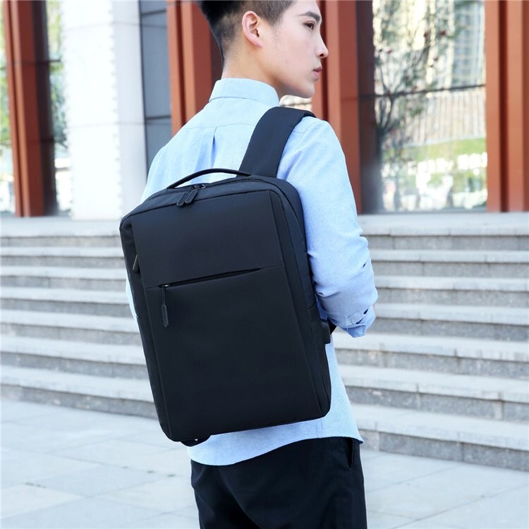 Logo Laptop Backpack Casual Men's Oxford Cloth Business Backpack Casual Student Schoolbag