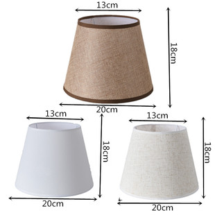 Table Lamp Lampshade Shell Cover Fabric Round Linen Lampshade Anti-Glare Wall Lamp Floor Lamp Chandelier Lighting Accessories