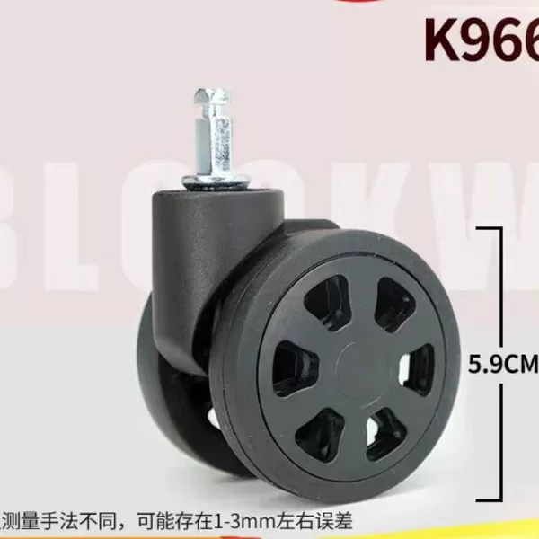 Hexagonal Universal Luggage Wheels, Replacement Parts for Suitcase Wheels, Silent Wheels, Replacement Password Wheels