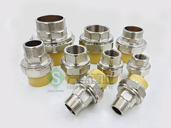 PPR copper fittings outer thread inner thread adapter 4/6 inch PPR water pipe fittings fusion pipe fitting accessories yellow