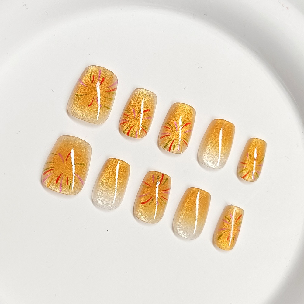 30 piezas de uñas postizas en caja, uñas de alta gama populares para llevar, puntas de uñas versátiles y de moda, gran venta al por mayor.