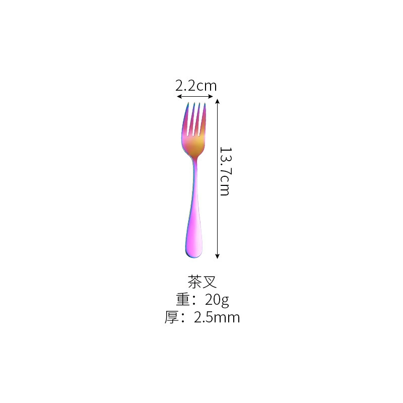 Amazon 1010 stainless steel tableware fantasy colored knife and fork tablet suit