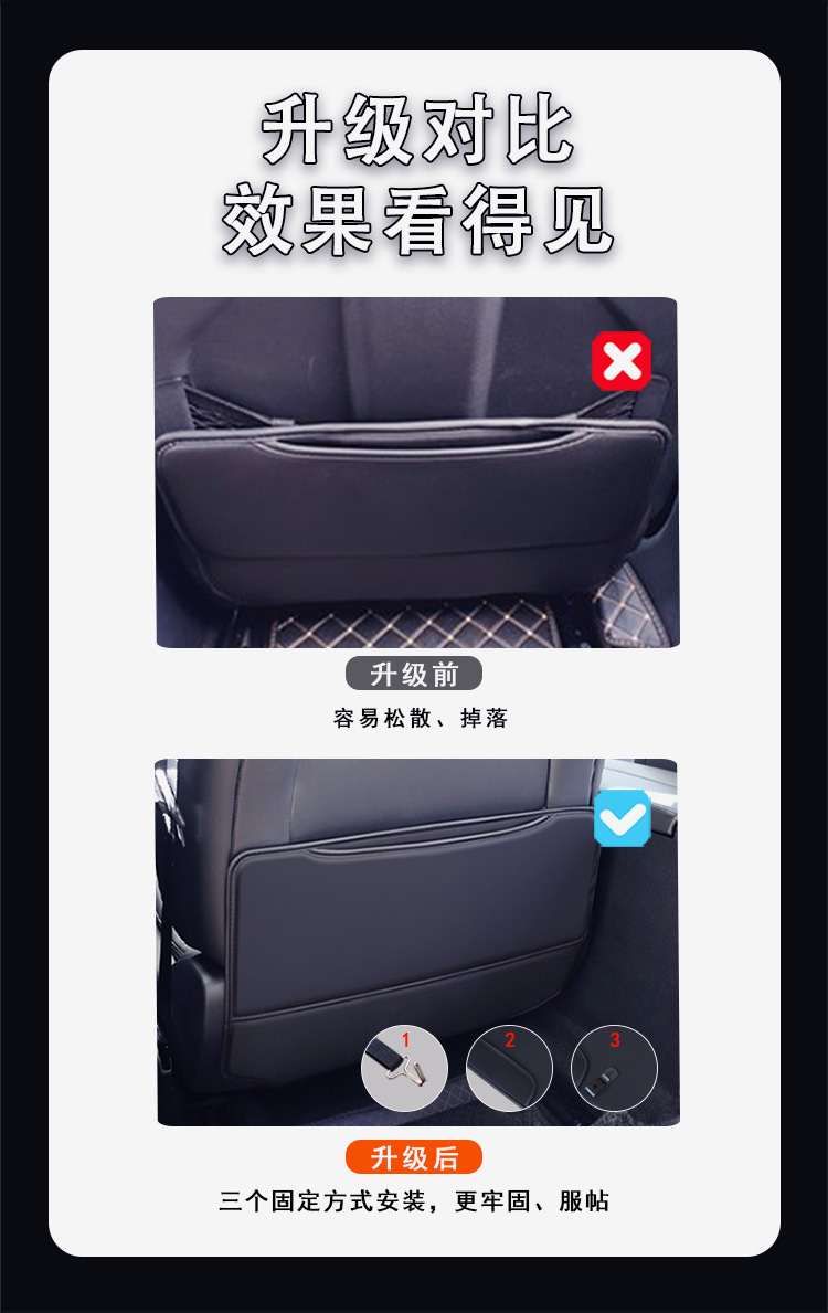 Car anti-kick mat, wear-resistant seat anti-kick pad, waterproof universal anti-kick mat, rear seat universal anti-kick pad
