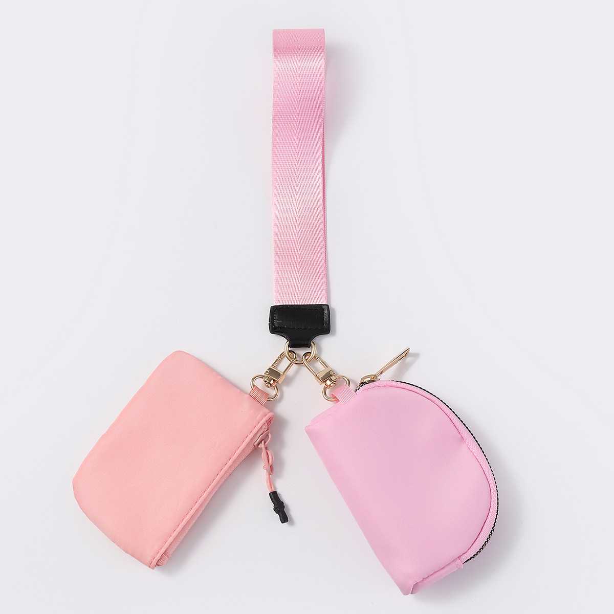 Bolso de muñeca transfronterizo LULU con el mismo estilo Mini bolso de color de moda portátil Estuche para llaves de almacenamiento impermeable de nailon