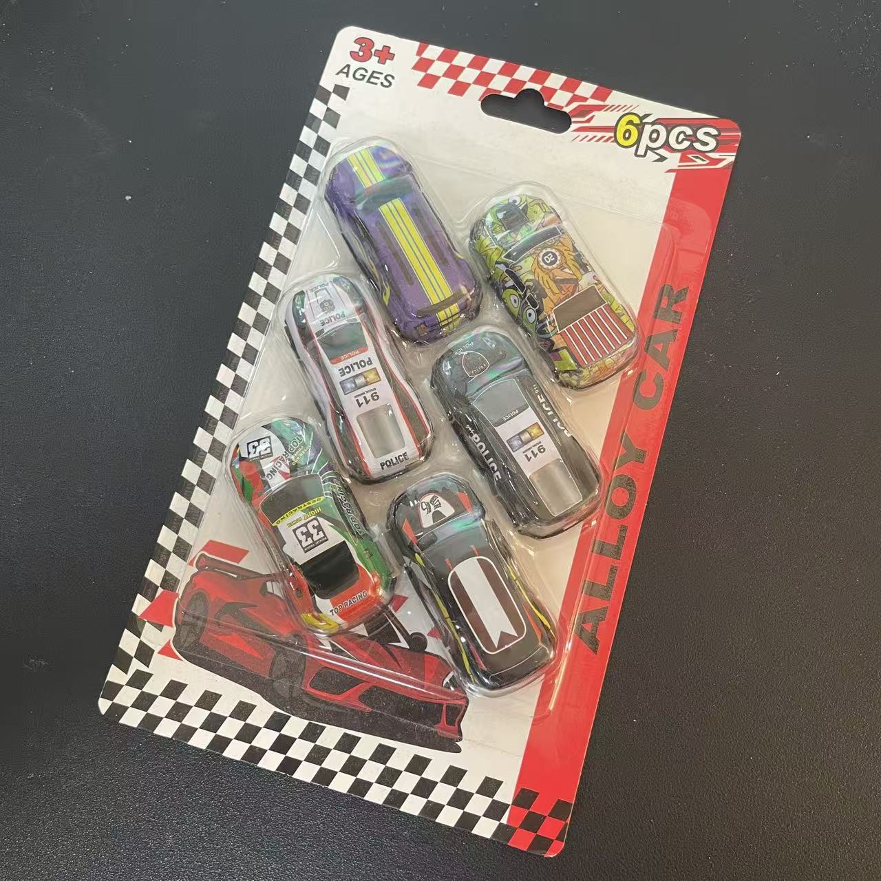 Juguetes de deslizamiento transfronterizos coches de carreras de ingeniería modelo de coche conjunto de regalos para niños coches de simulación de metales image 6