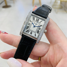 蒂米妮手表长方形简约复古罗马镶钻高颜值商务女表跨境外贸