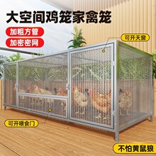 鸡笼子家用加粗大号养殖笼折叠鸭笼鹅笼狗笼自动滚蛋鸡笼厂家直发