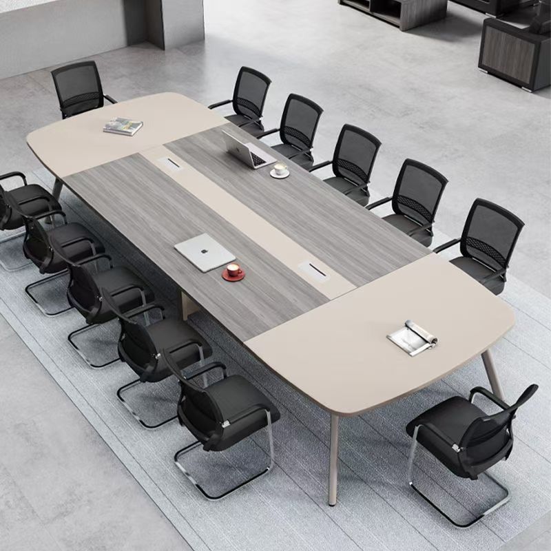 Conference Table Small Combination Long Desk and Chair Training Office Computer Staff Desk