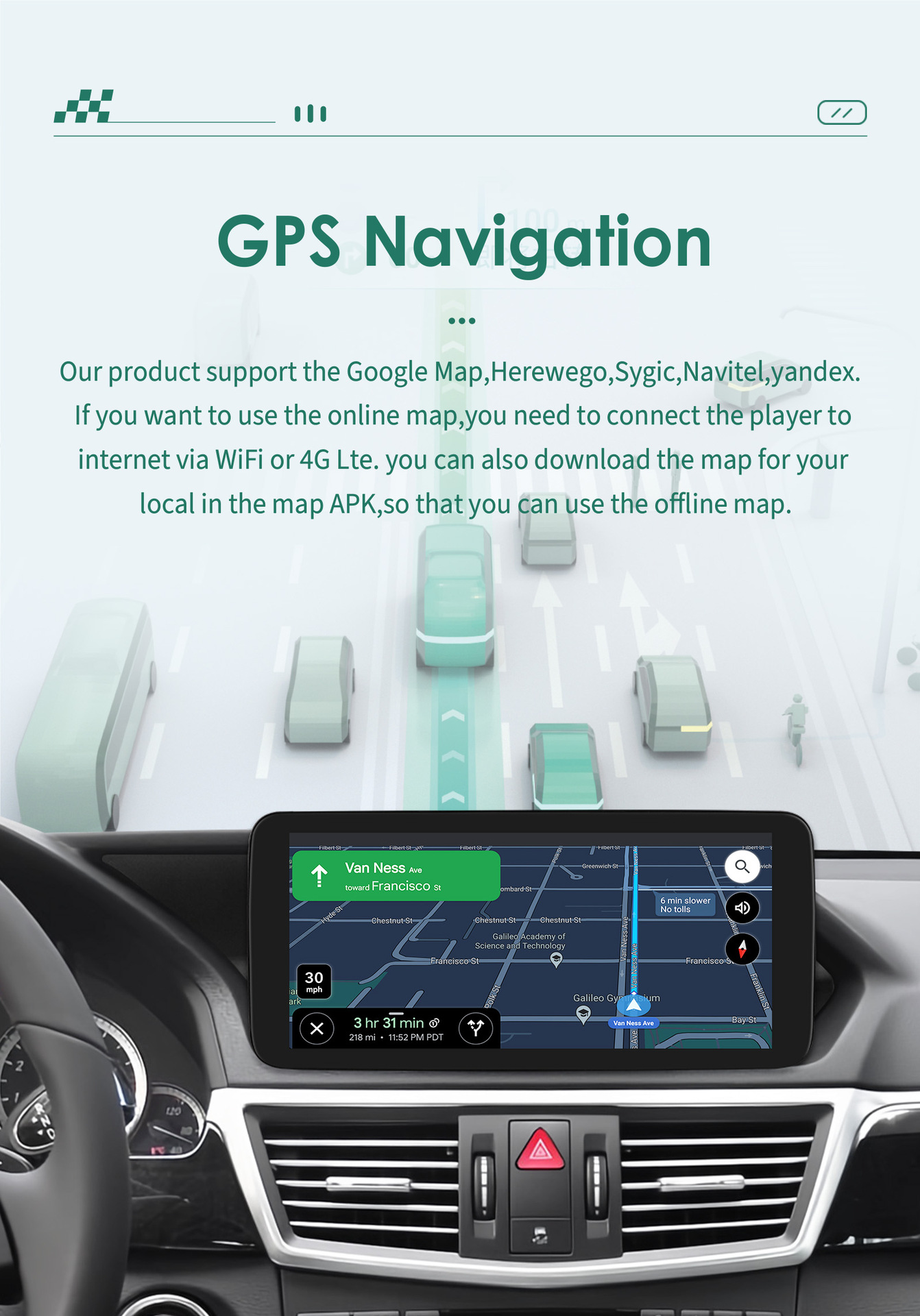 Suitable for 09-12 Mercedes-Benz E-Class W212 E200 E230 E260 E300 S212 car navigation GPS
