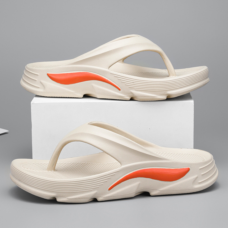 Zapatillas de flip flop para hombres 2024 nuevo tipo de verano antideslizante de fondo suave de playa para hombres zapatillas de clip especial al aire libre