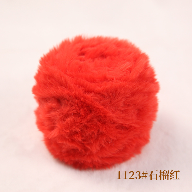 100 グラム毛皮ロングヘアミンクベルベットウサギのベルベット糸模造毛皮糸手編み diy ウール糸ぬいぐるみ糸|undefined
