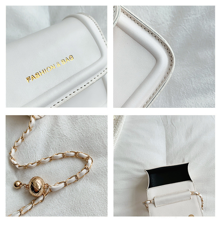 Kadınlar için yeni mini küçük çanta yaz 2024 yeni moda zincir cep telefonu çantası bu yılın tek omuz çapraz askılı küçük kare çanta_voghion.com
