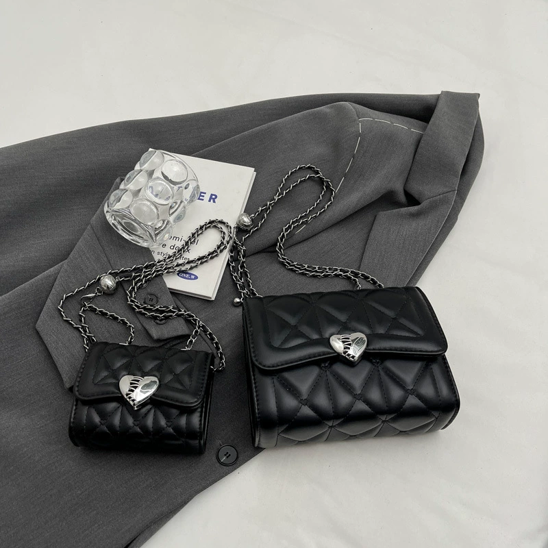 Цепочка, сумка через плечо, модная сумка через плечо, стиль Chanel, городской стиль