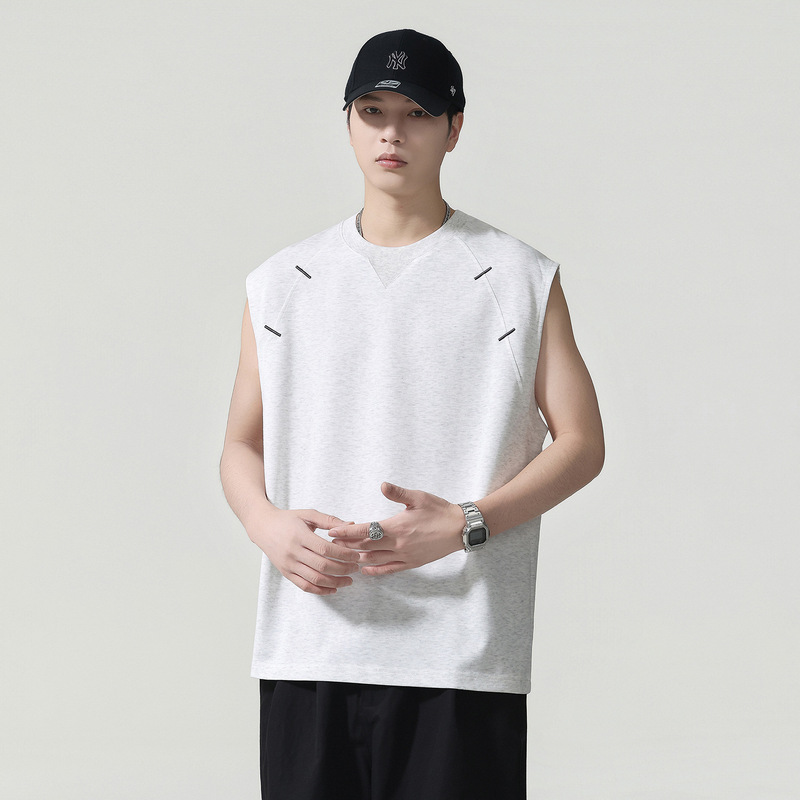 Summer Modal Cool Vest for Men, Loose Fit, Large Size, 2026 New Trendy Cool Sleeveless T-Shirt for Men Wholesale