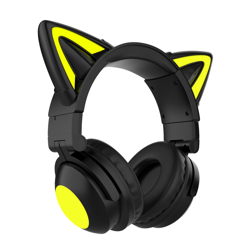 猫耳ヘッドマウント Bluetooth ヘッドセット HIFI 音質クロスボーダーコンピュータ e スポーツ有線ワイヤレス完全互換ライブブロードキャストイヤホン|undefined