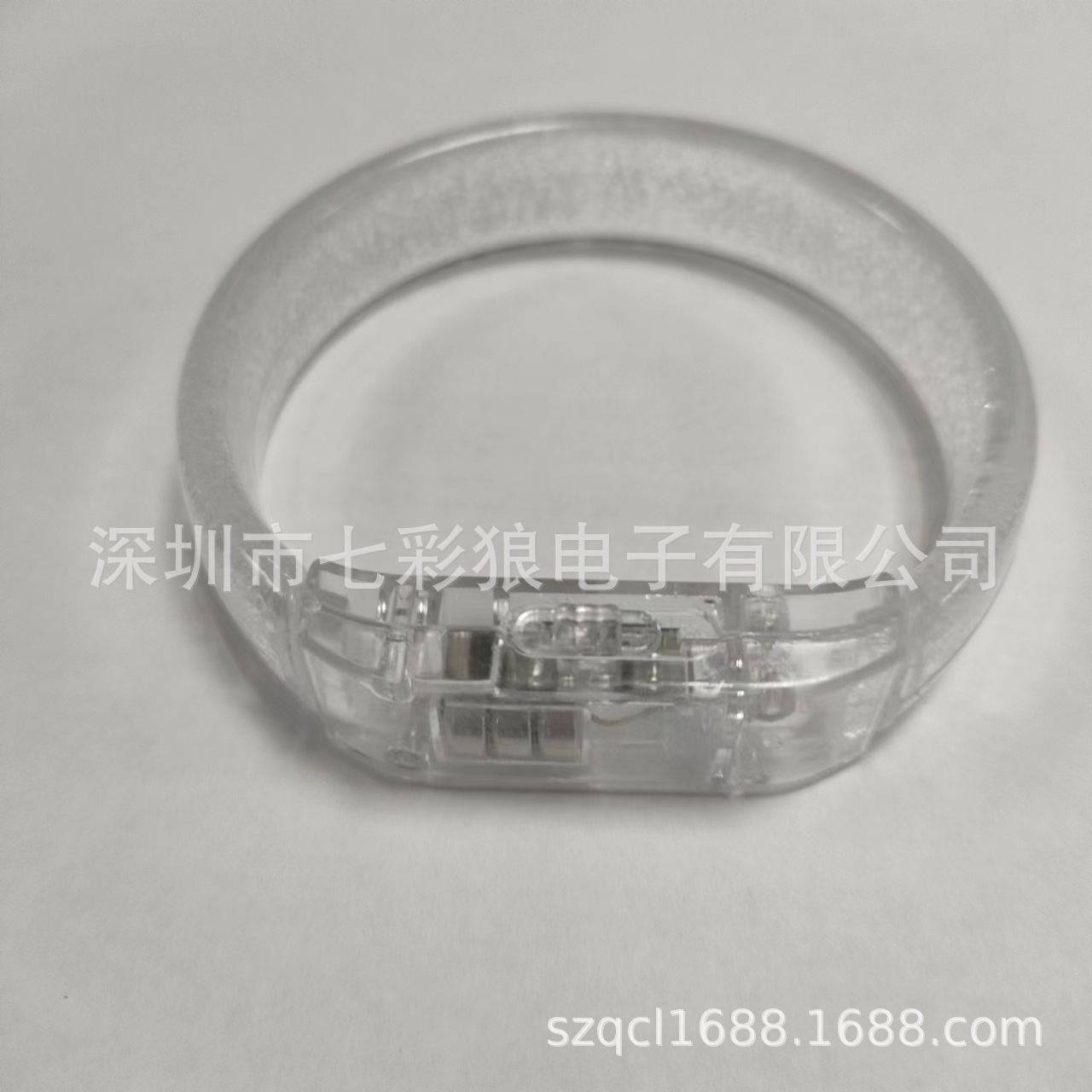 En stock burbuja pulsera LED acrílico luminoso pulsera eléctrica sílaba atmósfera props burbuja plana flash pulsera