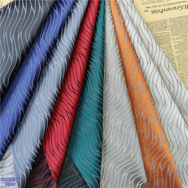 817#高精密秋冬波浪纹提花时装男女西装外套短裙手作箱包帽子布料