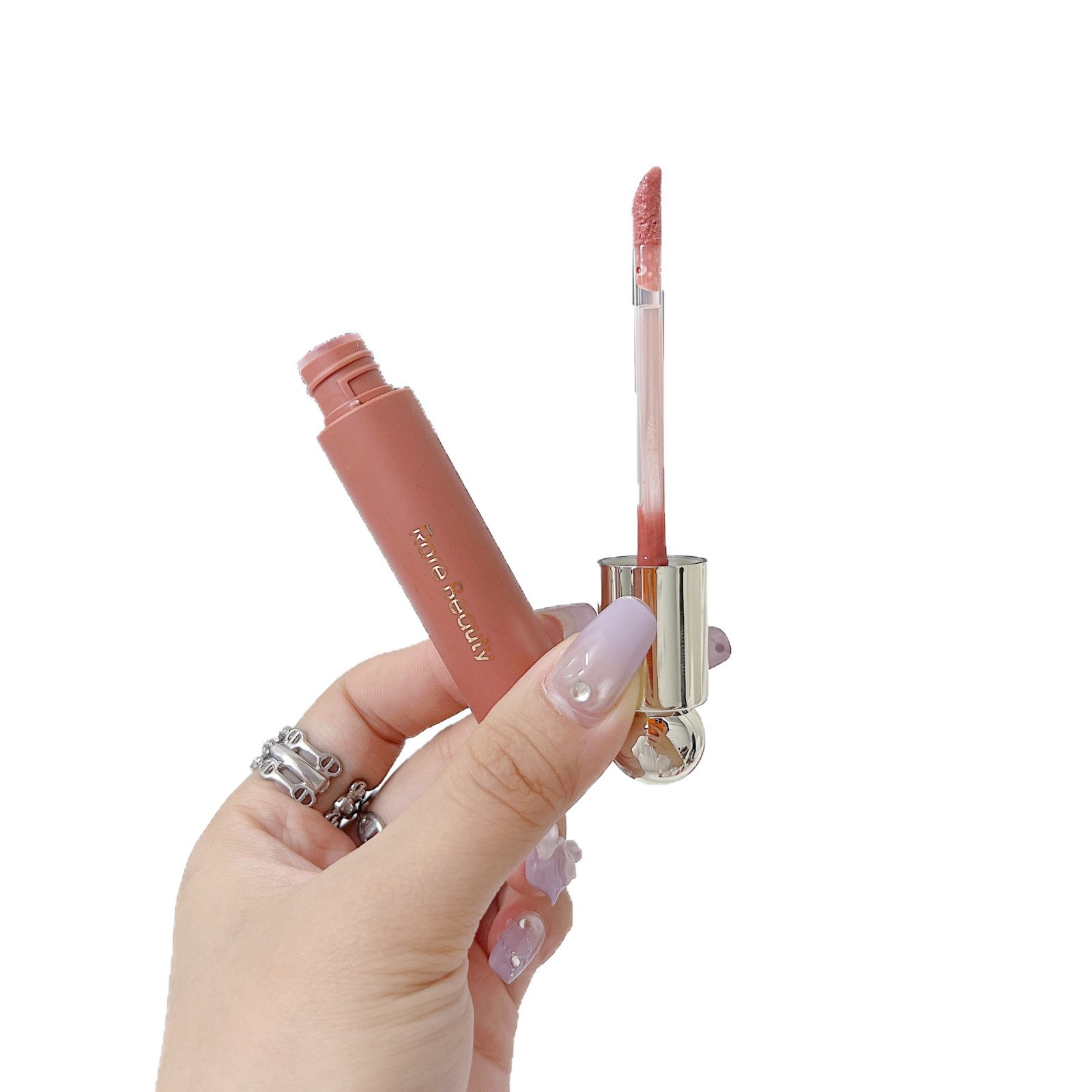 Rare Beauty Selena esmalte labial, aceite labial, 3ml, lápiz labial sedoso, niebla suave, espejo, esperanza multicolor