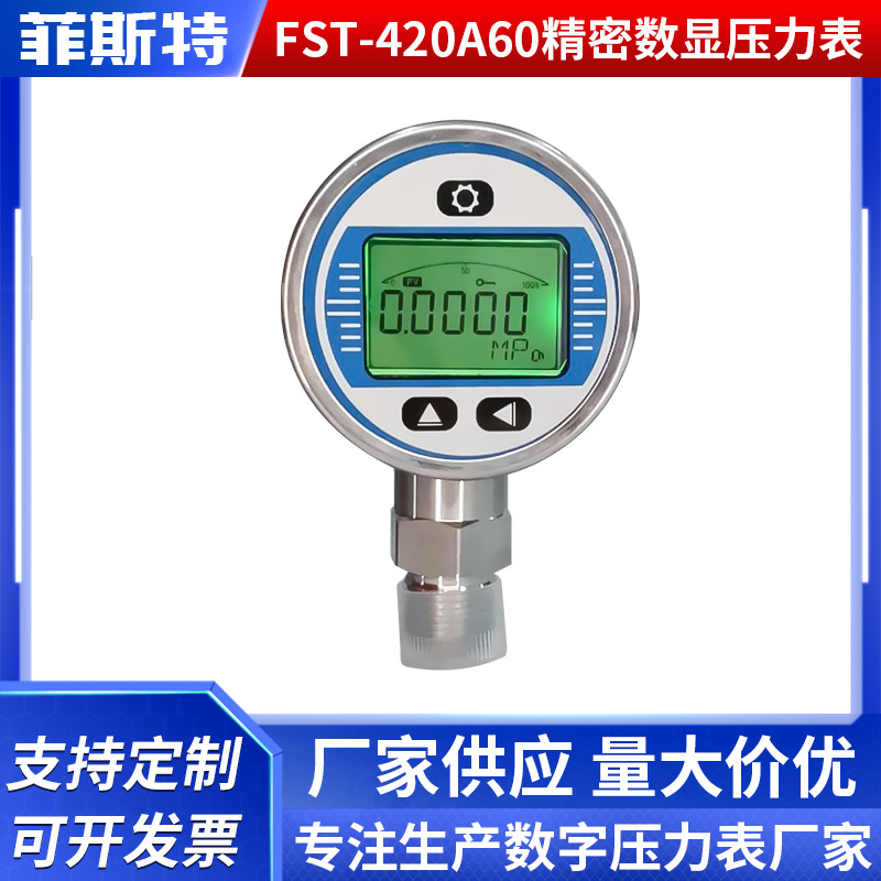 FST-420A60精密数显压力表 数字压力变送器恒压供水压力表RS485