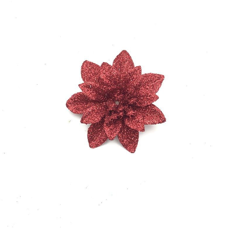 Fábrica directa de oro polvo de navidad flores de navidad árbol de navidad decoración de guirlandas de bodas decoración de regalo caja de regalo ciervo de Navidad