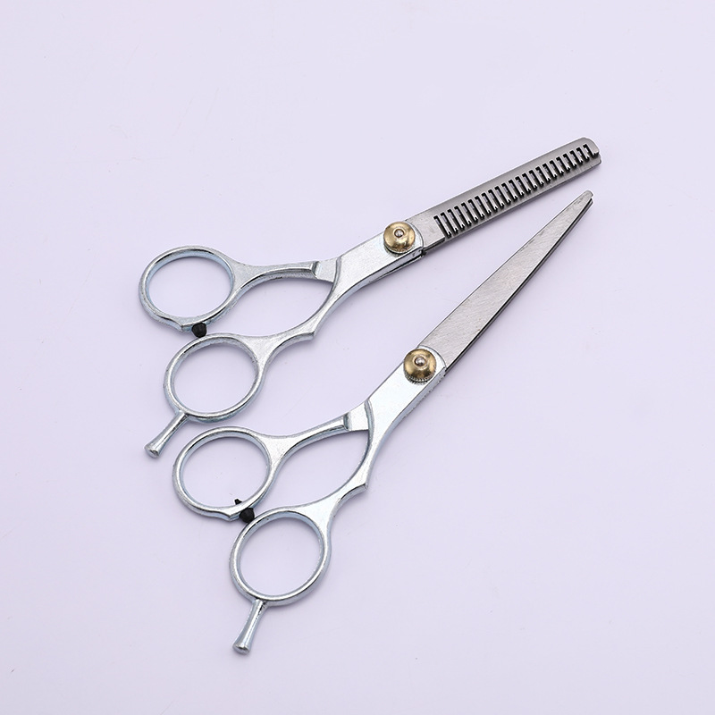 Set de tijeras de peluquería, tijeras planas de dientes adelgazantes y para flequillos, venta al por mayor de fábrica