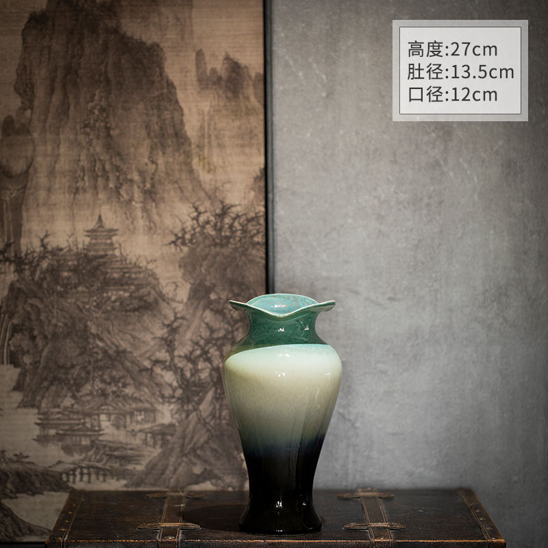 Jingdezhen vintage vasijas de cerámica negra decoraciones decorativas en la sala de estar decoraciones creativas