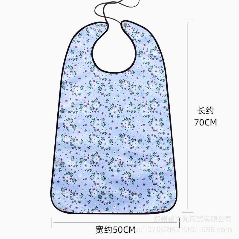 Amazon Venta caliente transfronteriza suministro de saliva de edad avanzada toalla comer anti-sucio artefacto babero de edad avanzada a prueba de agua anti-aceite