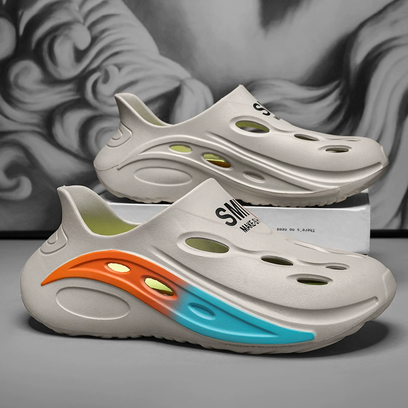 Продвинутые сенсорные туфли для мужчин, носящих спортивные тапочки летом, новые нескользящие пляжные сандалии для вождения slipper