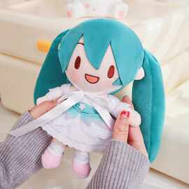 初音未来玩偶15周年纪念款公仔20cm棉花娃娃毛绒玩具二次元礼物