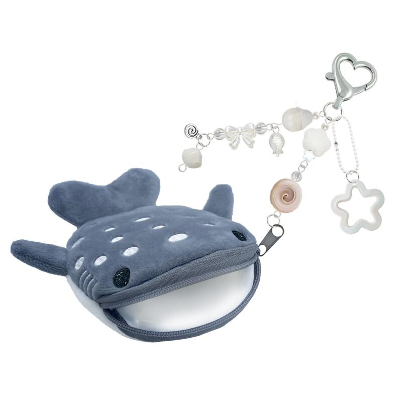 Foreign Trade Cross-Border Party Gifts Cute Whale Coin Purse Plush Zipper Coin Bag Designer Style