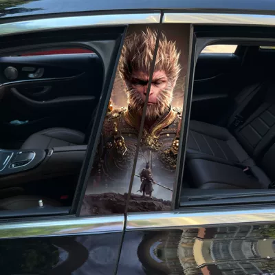 Body sticker Wukong painted Meidu - black-wukong-2-1-pair-of-driver-and-co-pilot