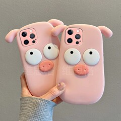 醜い萌え子豚はiqoo13保護ケースシリコンゴムかわいいfindx8リンゴ15携帯電話保護ケース卸売りに適している