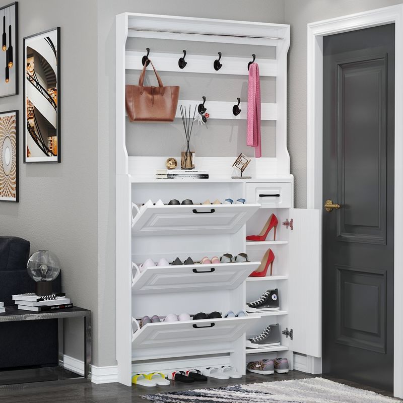 Vestibular Ark Shoe cabinet Tipping Clothes hanger Simplicity modern Doorway space Entrance shoe rack