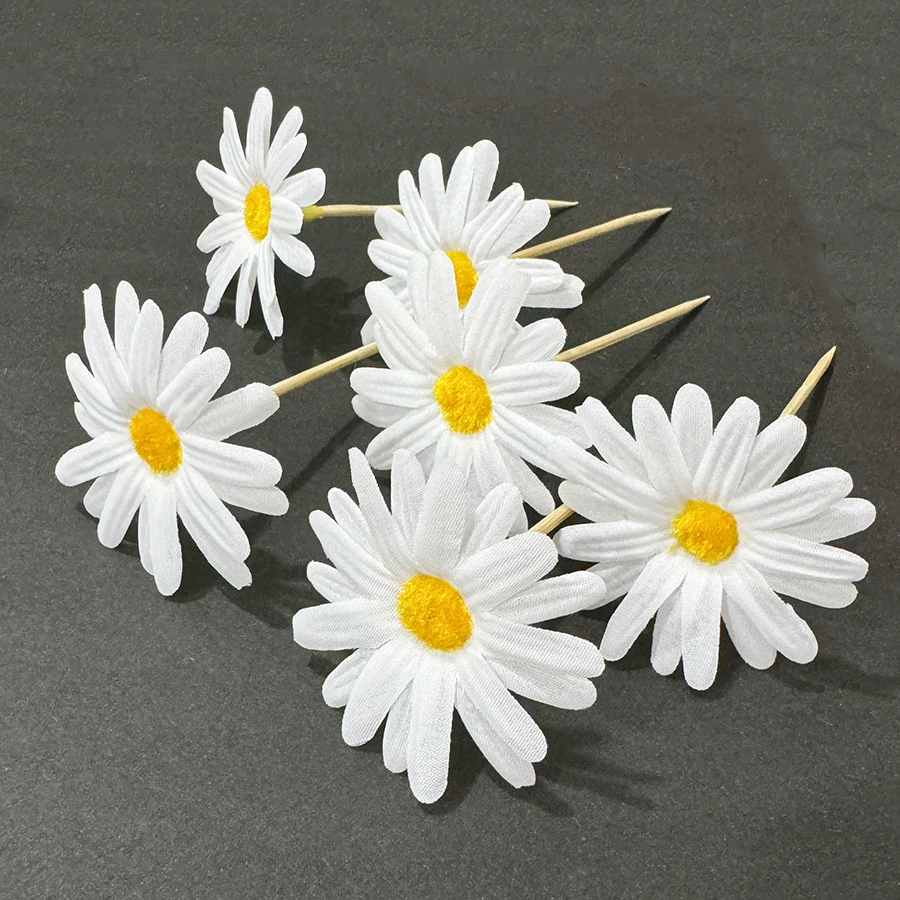 Креативная розовая цветочная подставка для украшения холодного подносика для моделирования маленьких ромашек для цветов одноразовая фруктовая подставка для украшения десерта