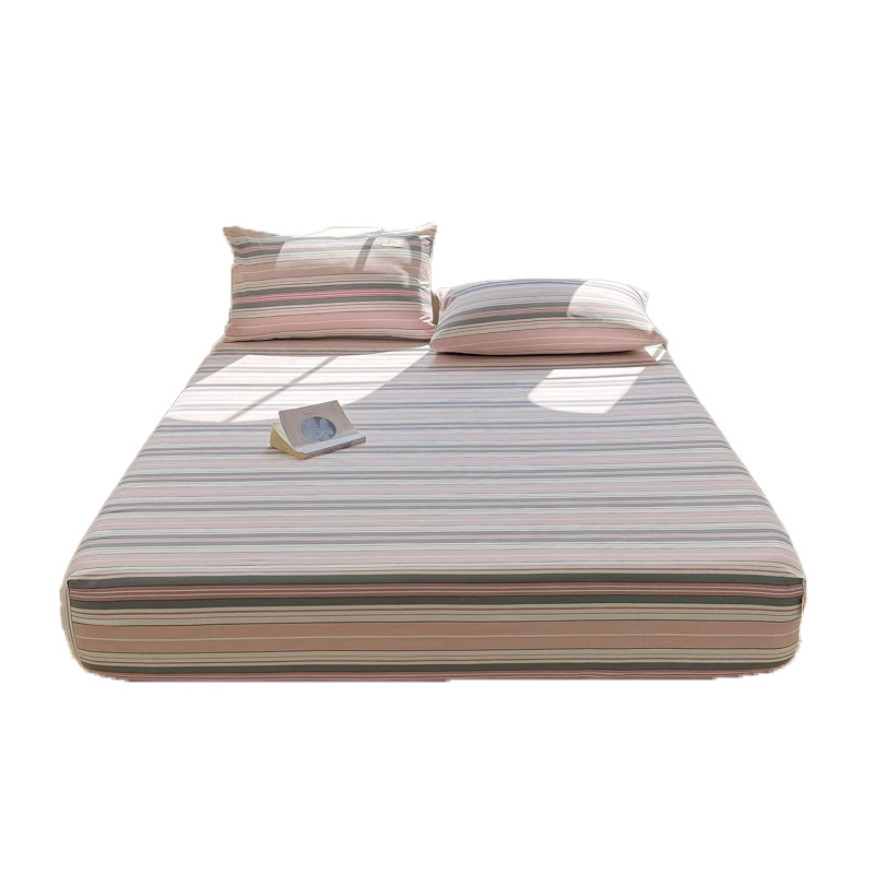 Sombrilla de cama de tela gruesa vieja de algodón de algodón de verano pieza individual 2025 nueva funda protectora de colchón funda de cama individual todo incluido