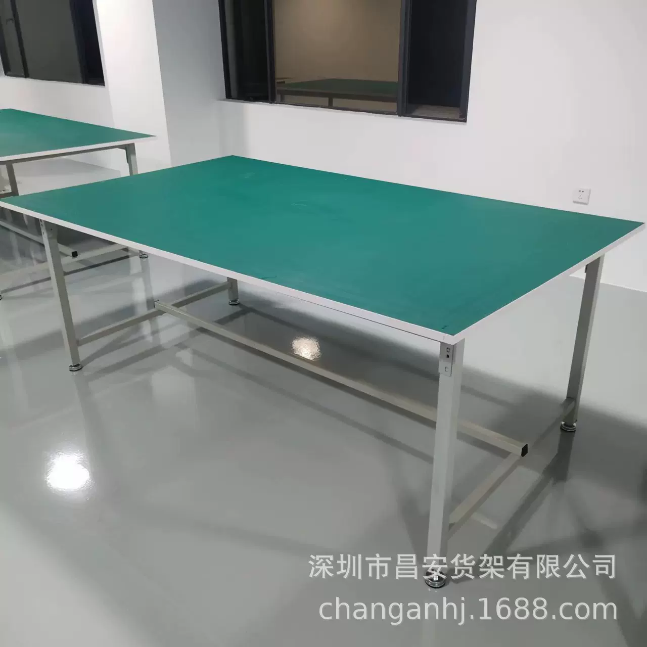 工厂防静电工作台流水线维修桌打包桌子带灯电子产品无尘车间