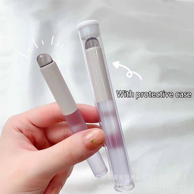 Silicone Lip Brush Mini Round Head Fingers Q Soft Dustproof Portable Multifunctional Simmy Brush Concealer Brush No Eating Powder with Lid Silicone Lip Brush Mini Round Head Fingers Q Soft Dustproof Portable Multifunctional Simmy Brush Concealer Brush No Eating Powder with Lid
