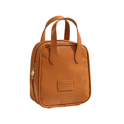 Travel Shell Makeup Bag PU Waterproof Storage Bag Large Capacity Portable Handheld Ins Style Cosmetics Storage Bag