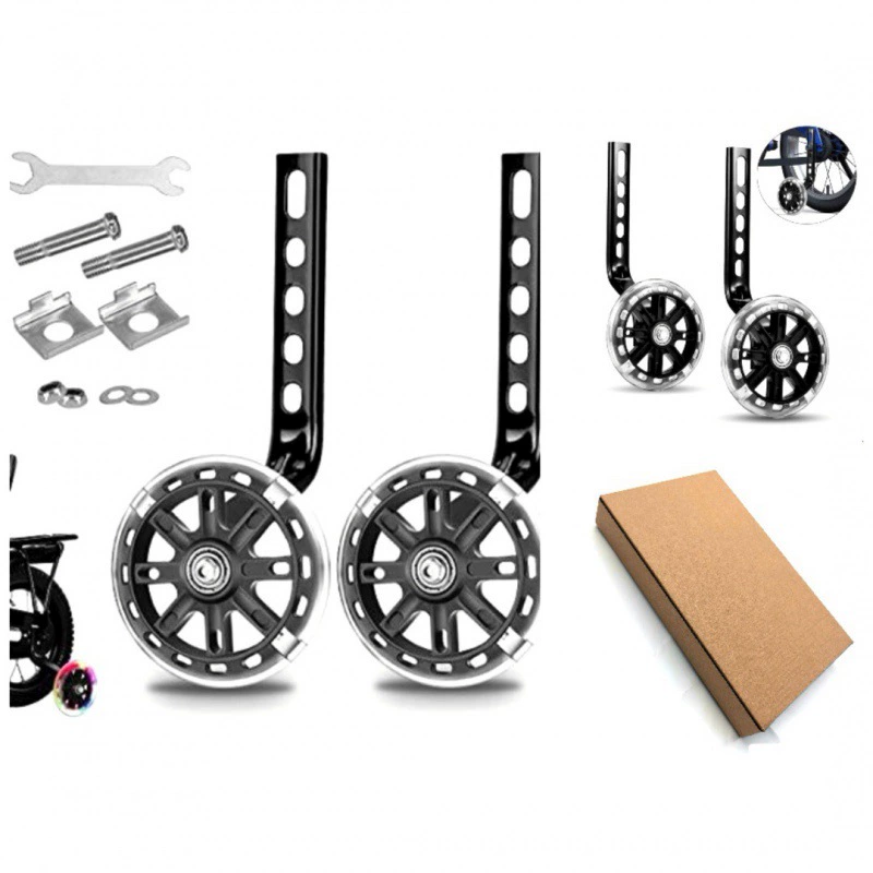 Заводская поставка картонной упаковки детский велосипед Вспомогательное колесо 12-20 дюймов защитный баланс Вспомогательное колесо вспышка колесо