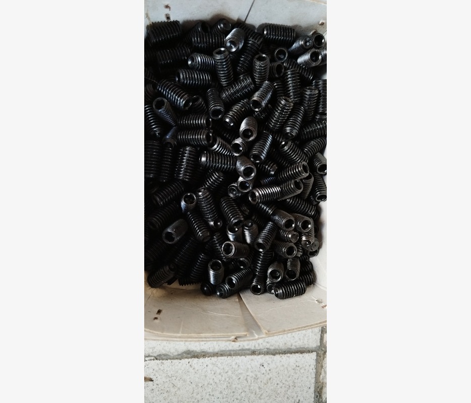 厂家现货 DIN916 美制内六角凹端紧定螺钉#1-8*1发黑