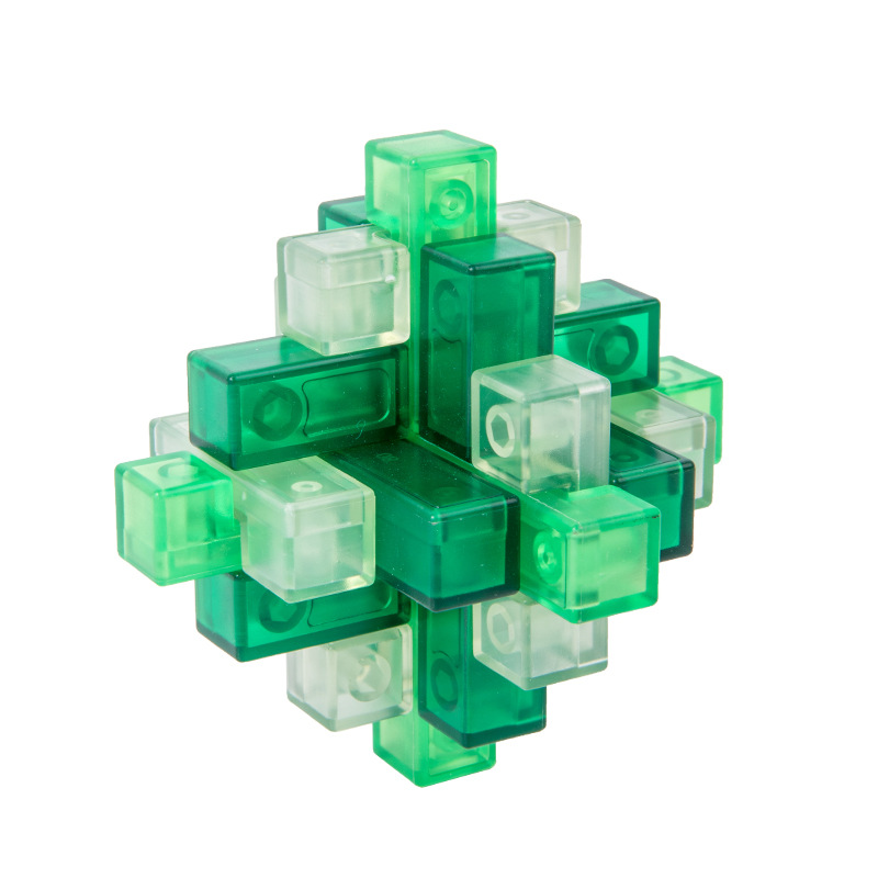 Juego completo de anillos intelectuales de marea nacional, bloques de construcción de espiga y espiga, estudiantes, adultos y niños, desbloquean juguetes educativos, cerraduras Luban, cerraduras Kongming