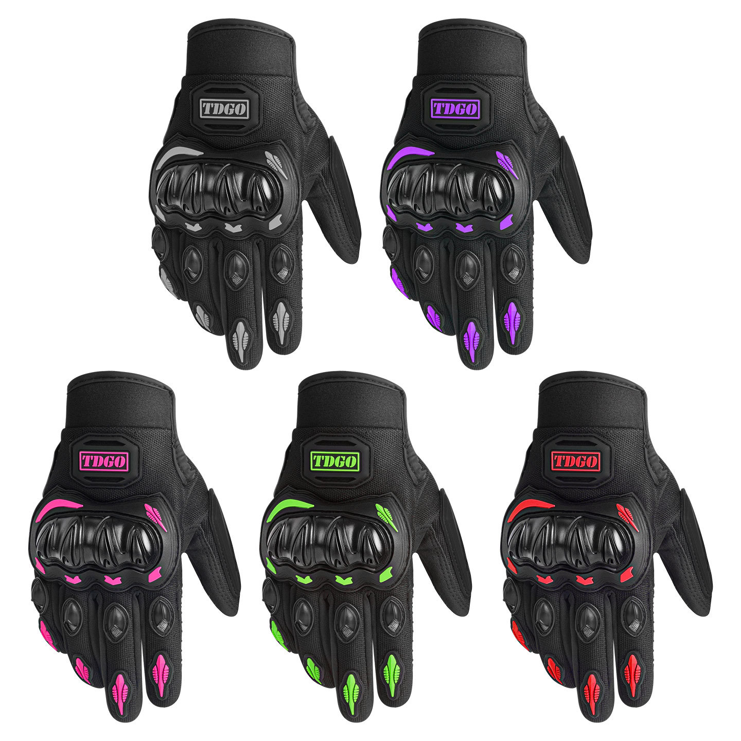 Motorcycle Riding Gloves, Hard-Shell Motorcycle Gloves, Touch-Screen Compatible, Wear-Resistant, Anti-Fall, Breathable for Summer Outdoor Use, Suitable for All Seasons
